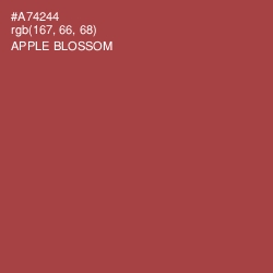 #A74244 - Apple Blossom Color Image